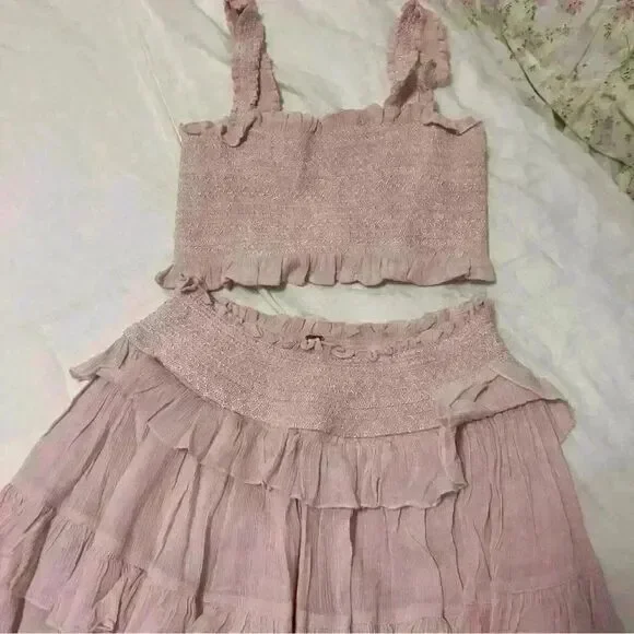 Free People Pink Thalia Set - Picture 6 of 8